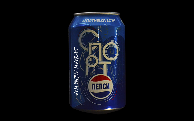 Банка  Pepsi cola  Спорт 60 лет в России!